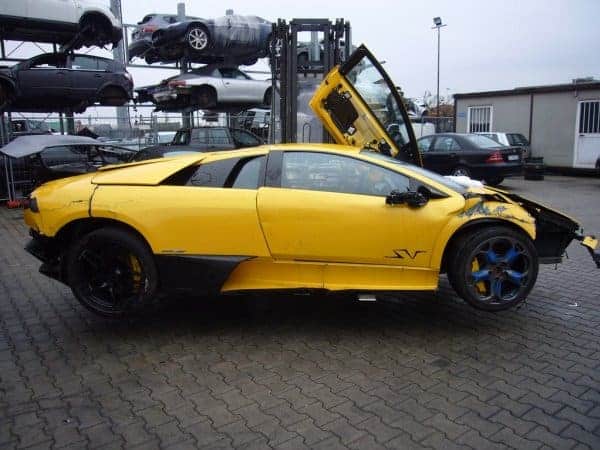 Insolite : un crash d’une Lamborghini Murcielago LP670-4 SV