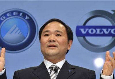 Economie : Geely investit 900 millions de dollars dans Volvo