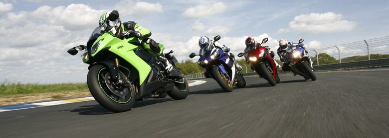 Comparatif Moto : RSV4R, S1000RR, CBR1000RR, ZX-10R, GSX-R 1000 et R1 2010