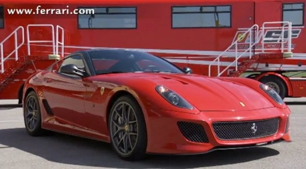 Dario Benuzzi sur le circuit du Mugello en Ferrari 599 GTO