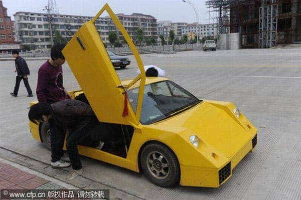 Insolite : une Lamborghini pour 2 500 euros, à la sauce chinoise