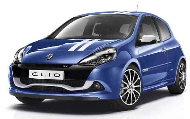 Tarifs de la Renault Clio Gordini RS