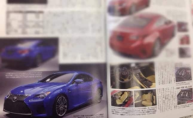 Detroit 2014 : la Lexus RC-F en fuite dans un magazine