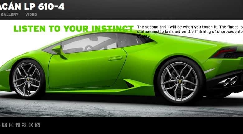 Lamborghini Huracan : configuration en ligne désormais possible