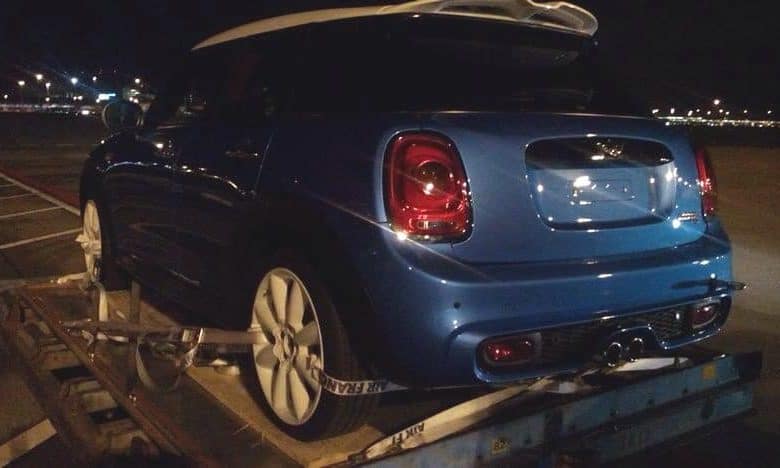 Spyshots : la Mini 5 portes 2015 à nue mais de nuit