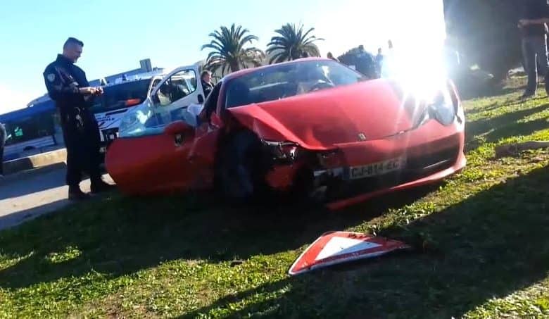 MHSC : la Ferrari 458 Italia de M’Baye Niang détruite