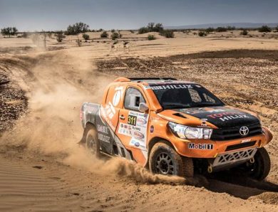Toyota au départ du Dakar 2018